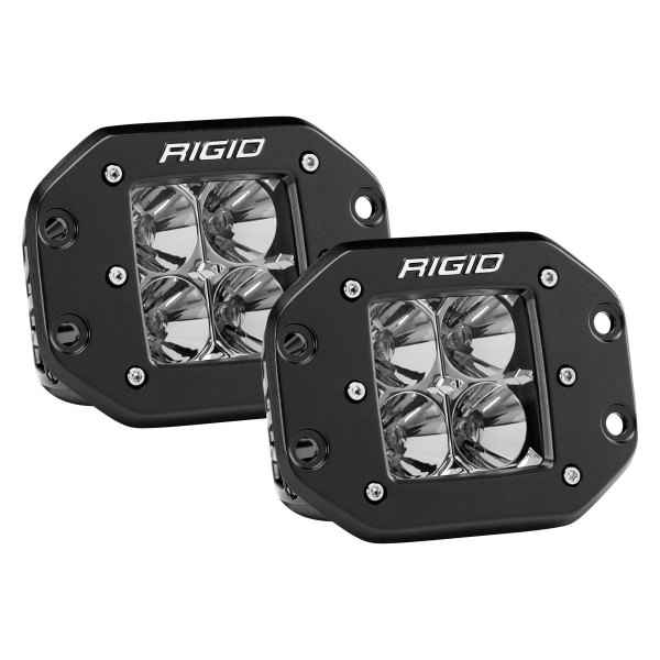 Rigid Industries® - D-Series Pro Flush Mount 3"x3" 2x30W Flood Beam LED Lights