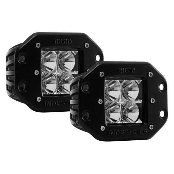 Rigid Industries® - D-Series Flush Mount 3" 15.8W Flood Beam Amber LED Light