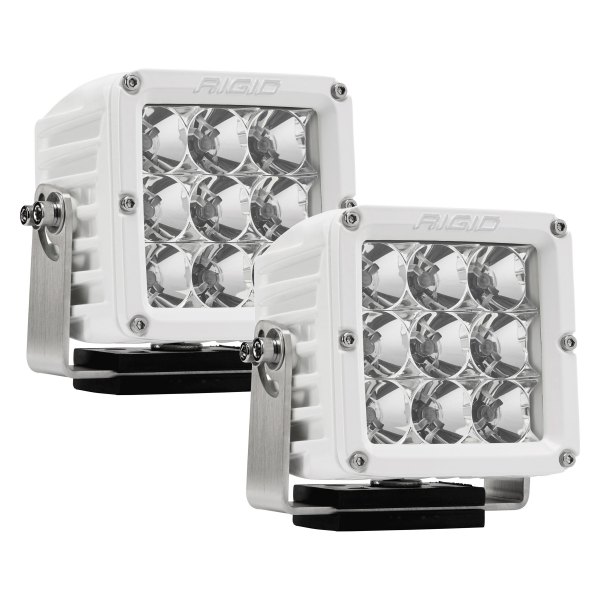 Rigid Industries® - D-XL Series Pro 4" 2x68W Triple Row White Housing Flood Beam LED Light