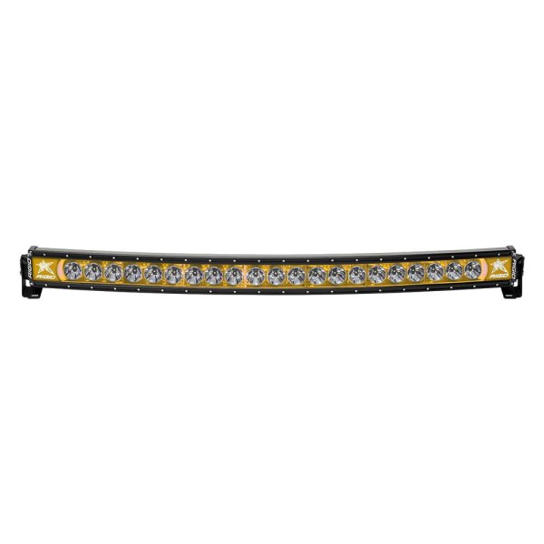 Rigid Industries® - Radiance Plus Series 40" 204W Curved Broad Spot Beam LED Light Bar with Amber Backlight, Front View