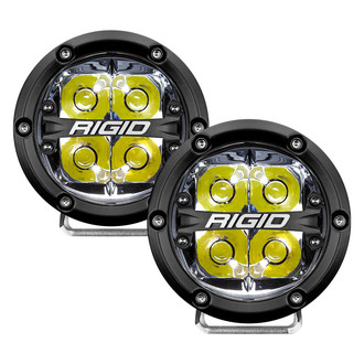Rigid Industries® - 360-Series 360-Series 4" Round Spot Beam LED Lights with White Backlight LED Lightss