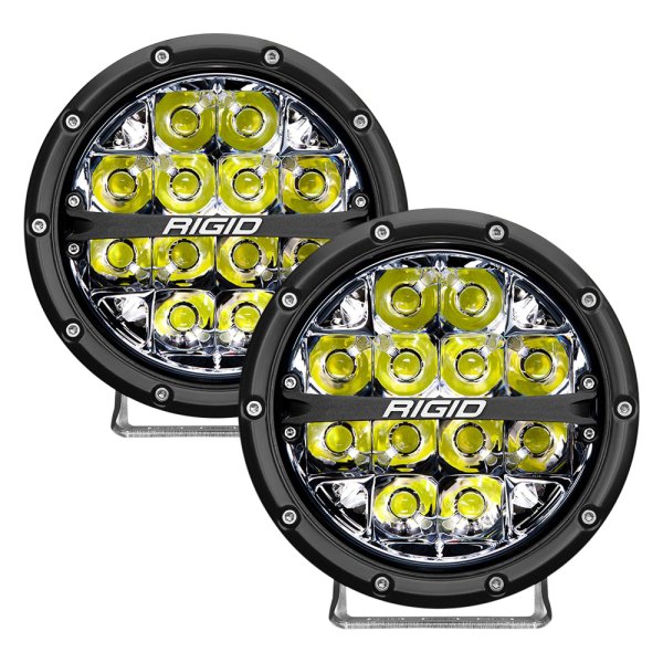 Rigid Industries® - 360-Series 6" Round Spot Beam LED Lights with White Backlight
