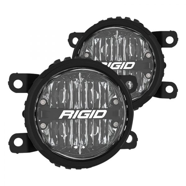 Rigid Industries® - Fog Light Location 360-Series Pro SAE Flush Mount 4" 2x40W Round Fog Beam LED Light Kit