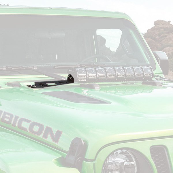 Rigid Industries® - Adapt Series Hood Mounts, Jeep Wrangler