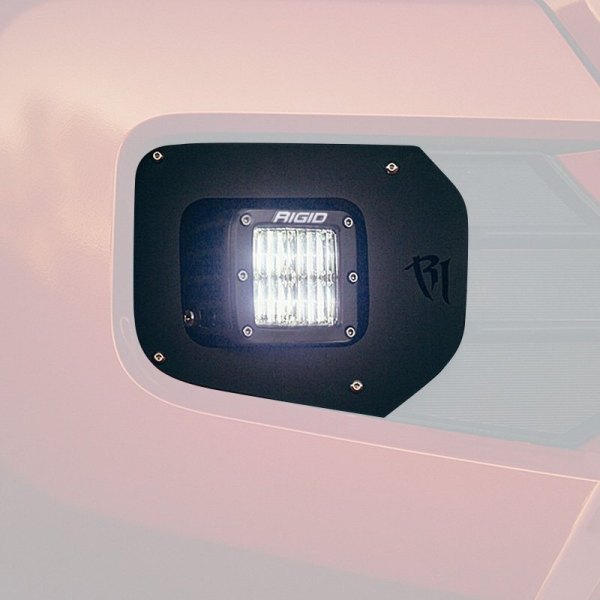 Rigid Industries® - Fog Light Location D-Series SAE 3"x3" 2x22W Spot/Driving Beam LED Light Kit, Toyota Tacoma