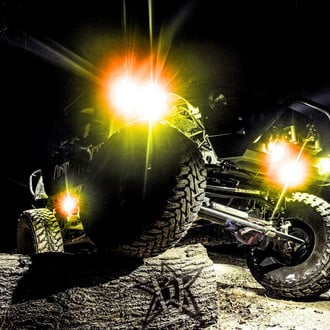 Rigid Industries® - A-Series Amber LED Rock Light