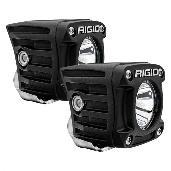 Rigid Industries® - Revolve Series 2.3" 2x22W Cube Broad Spot Beam LED Lights, With White Backlight