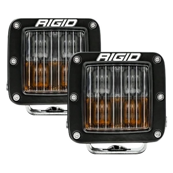 Rigid Industries® - D-Series SAE 3"x3" 2x20W Cube Fog Beam White/Amber LED Lights