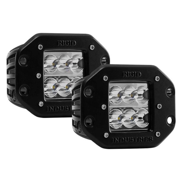 Rigid Industries® - D2-Series Flush Mount 3" 34.5W Wide Beam Amber LED Light