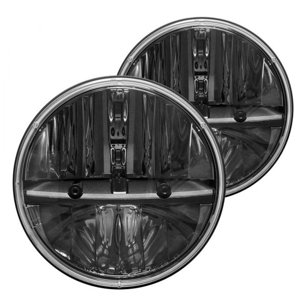 Rigid Industries® - 7" Round Black LED Headlights