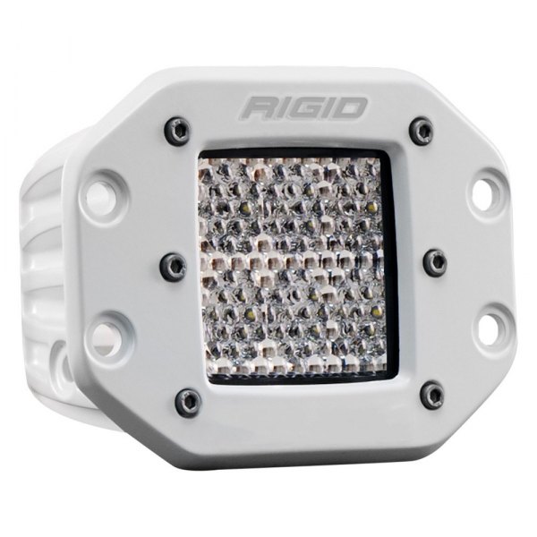Rigid Industries® - D-Series Pro Flush Mount 3" 30W White Housing Flood Diffused Beam LED Light