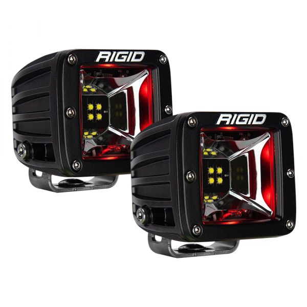 Rigid Industries® - Radiance Series 3"x3" 2x30W Scene Beam LED Lights with Red Backlight