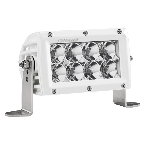 Rigid Industries® - E-Series Pro 4" 61W Dual Row White Housing Flood Beam LED Light Bar