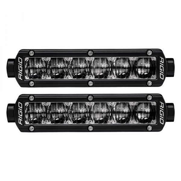 Rigid Industries® - SR-Series Pro SAE 6" 2x21W Fog Beam LED Light Bars, Front View