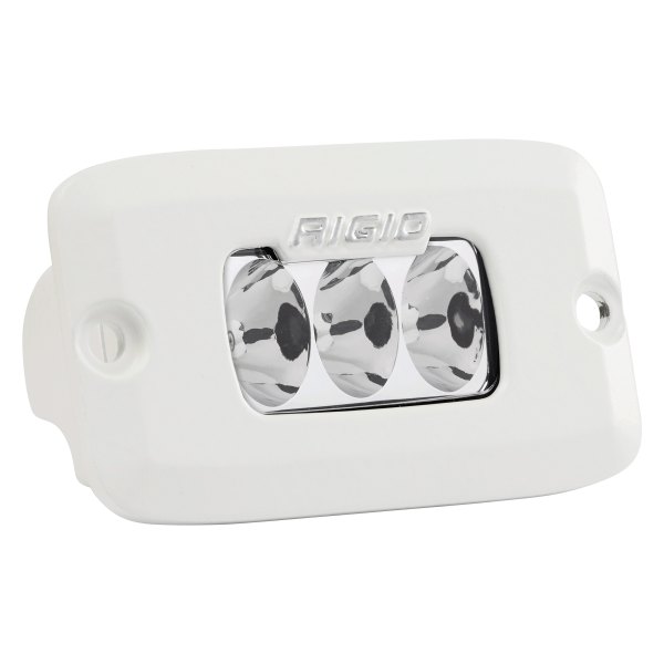 Rigid Industries® - SR-M Series Pro Flush Mount 3"x2" 23W White Housing Driving Beam LED Light