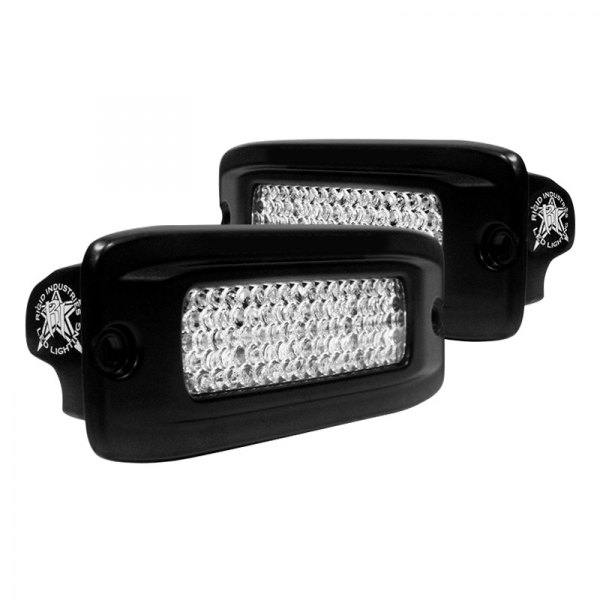 Rigid Industries® - SR-Q Series Black Flush Mount Diffused LED Backup Light Kit