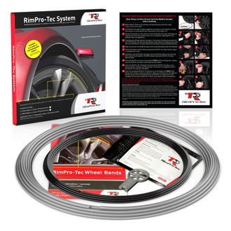 RimPro-Tec® - Wheelbands™ 13 to 22" Black Insert and Silver Track Wheel Protection Kit