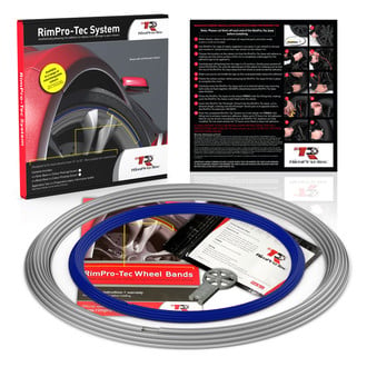 RimPro-Tec® - Wheelbands™ 13 to 22" Blue Insert and Silver Track Wheel Protection Kit