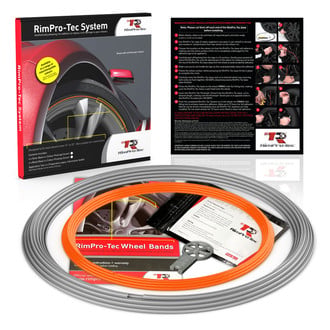 RimPro-Tec® - Wheelbands™ 13 to 22" Orange Insert and Silver Track Wheel Protection Kit