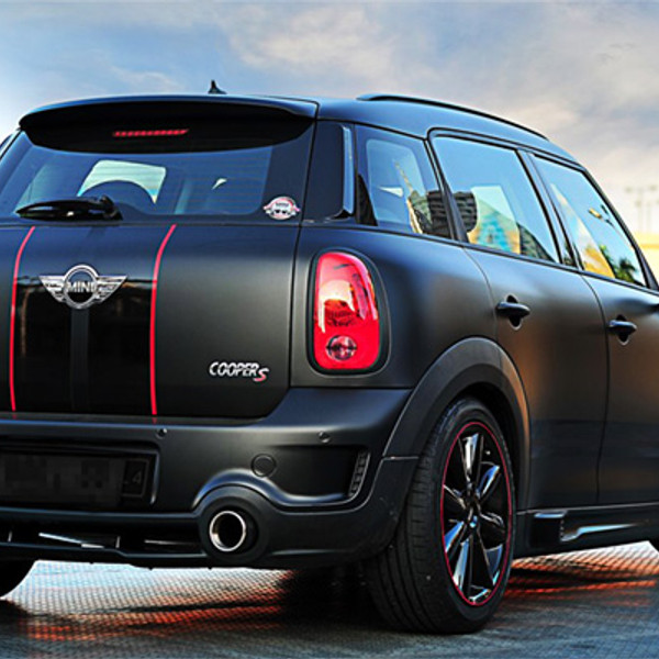 RimPro-Tec® — Red Wheel Bands on Mini Cooper