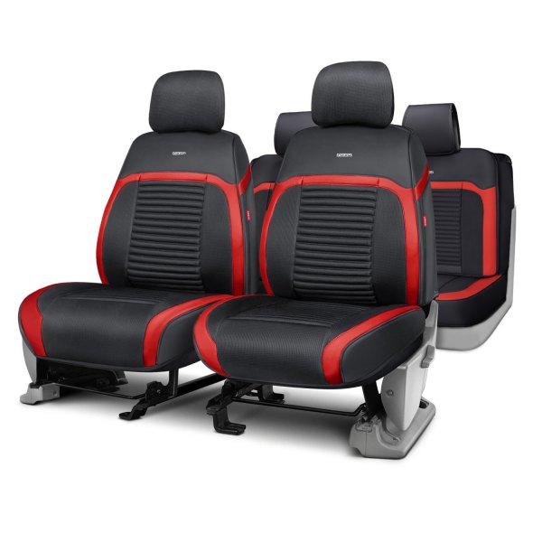 Rixxu™ - Aero Series Black with Red Seat Covers