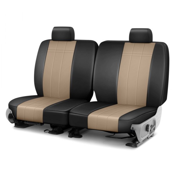 Rixxu™ - Forma Series 3rd Row Black & Beige Custom Seat Covers