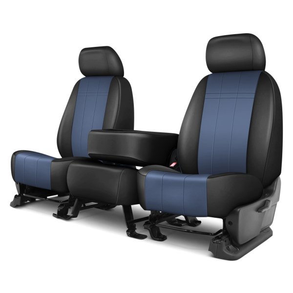Rixxu™ - Forma Series 1st Row Black & Blue Custom Seat Covers