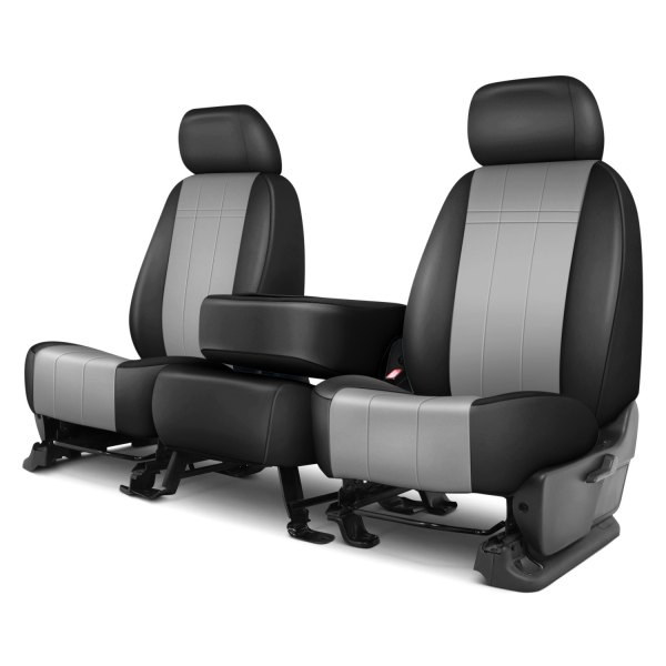 Rixxu™ - Forma Series 1st Row Black & Light Gray Custom Seat Covers