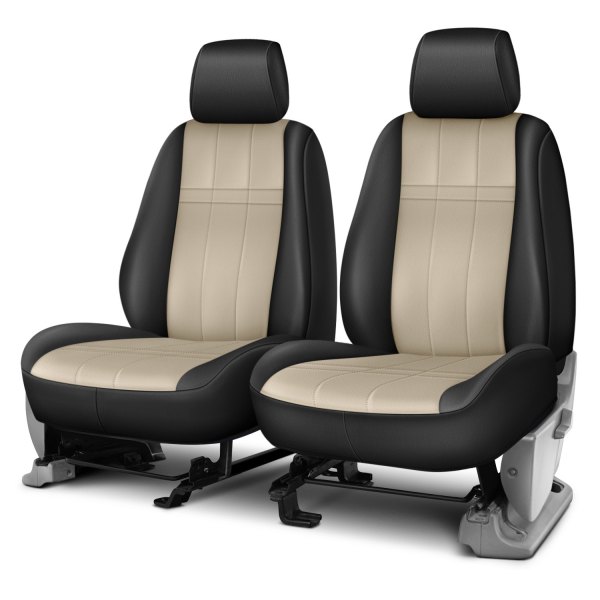 Rixxu™ - Forma Series 1st Row Black & Sandstone Custom Seat Covers