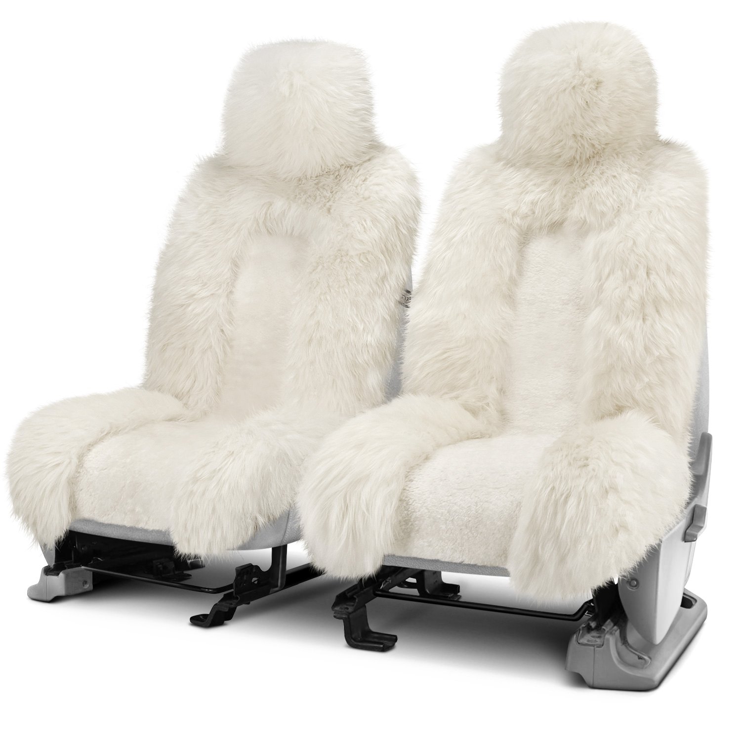 Shearling Back Seat Protector with Headrest