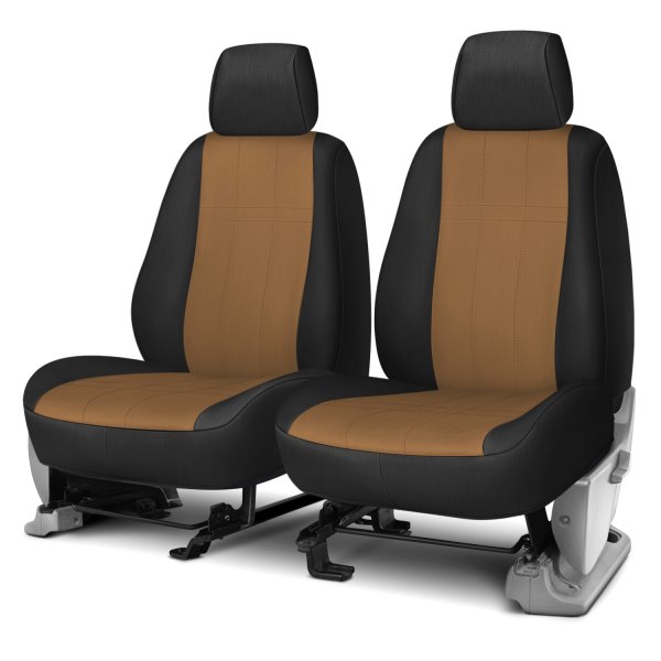 Rixxu™ - Neo Series 1st Row Black & Beige Custom Seat Covers