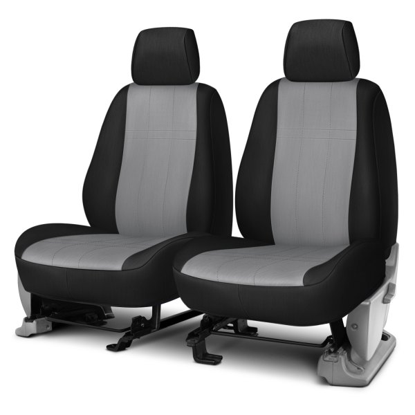 Rixxu™ - Neo Series 1st Row Black & Light Gray Custom Seat Covers