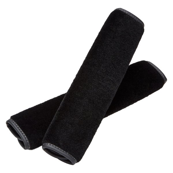Rixxu™ - Sheepskin Series Black with Black Edge Seat Belt Covers