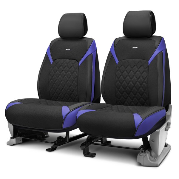 Rixxu™ - Forza Series Black Seat Covers with Blue Accents