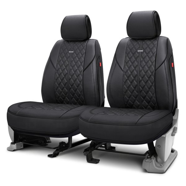 Rixxu™ - Milano Series 1st Row Black Seat Covers