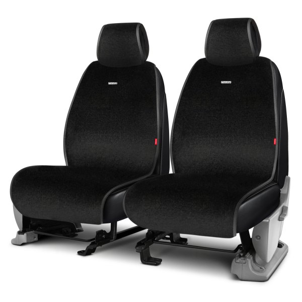 Rixxu™ - Sheepskin Series 1st Row Black Seat Covers