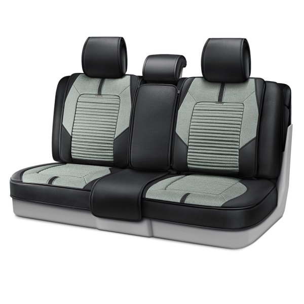 Rixxu™ - Super Sport Series 2nd Row Light Gray Seat Cover with Black Sides
