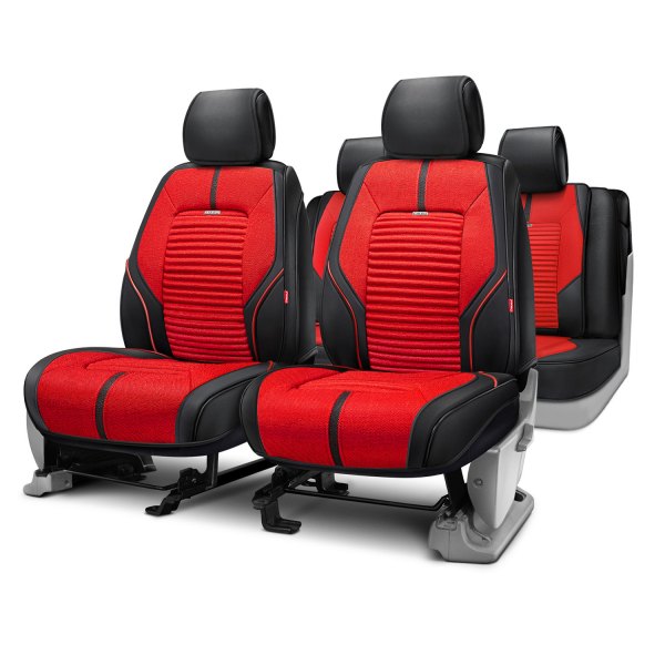 Rixxu™ - Super Sport Series Red Seat Covers with Black Sides