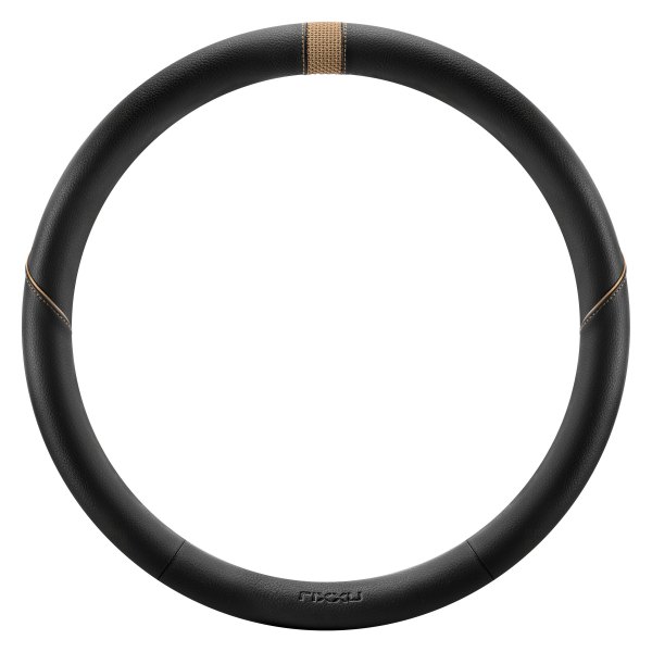 Rixxu™ - Black/Tan Steering Wheel Cover