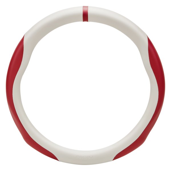 Rixxu™ - White/Wine Red Steering Wheel Cover