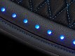 Wireless remote controlled RGB LED lights at the seat cover perimeter