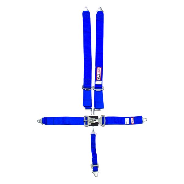 RJS® - 5-Point Latch and Link Harness System with 2" Submarine belt, Blue