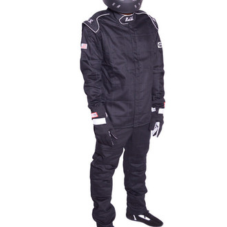 RJS® - SF-1 Fire Retardant Black Cotton XL Size Racing Pants