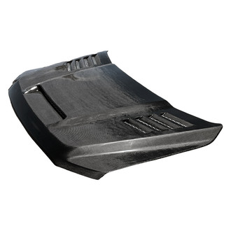 RKSport® - V1 Ram Air Fiberglass Hood with Carbon Fiber Blister (Unpainted)