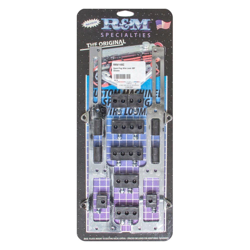 R&M Specialties® 1105C Spark Plug Wire Loom Alongside Valve Cover