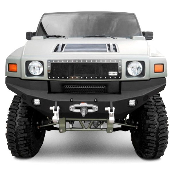 Road Armor® - Dakar Series Full Width Front HD Black Powder Coated Bumper