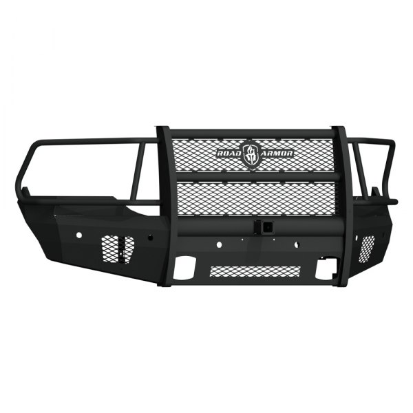 Road Armor® - Vaquero Series Full Width Front HD Black Powder Coated Bumper