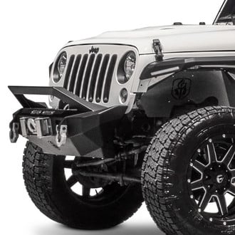 Road Armor® - Stealth Mid Width Front Winch HD Bumper with Hoop