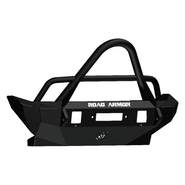 Road Armor® - Stealth Series Mid Width Front HD Black Powder Coated Bumper