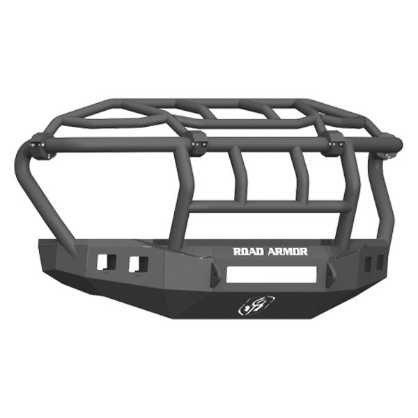 Road Armor® - Stealth Series Full Width Front HD Black Powder Coated Bumper